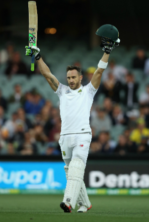 Faf du Plessis secured his 6th century and completed 2,000 Test runs © Getty Images