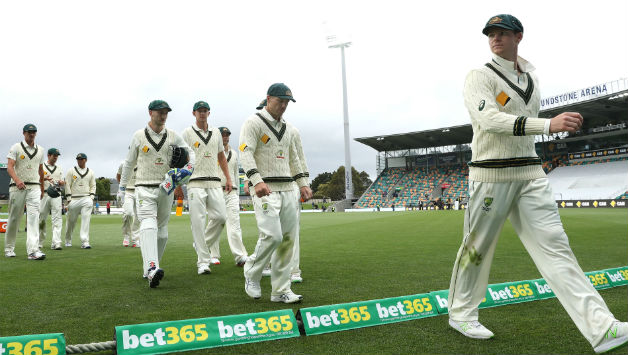 Steven Smith remained unbeaten on 48* as Australia were bundled out for 85 runs on Day 1 © Getty Images
