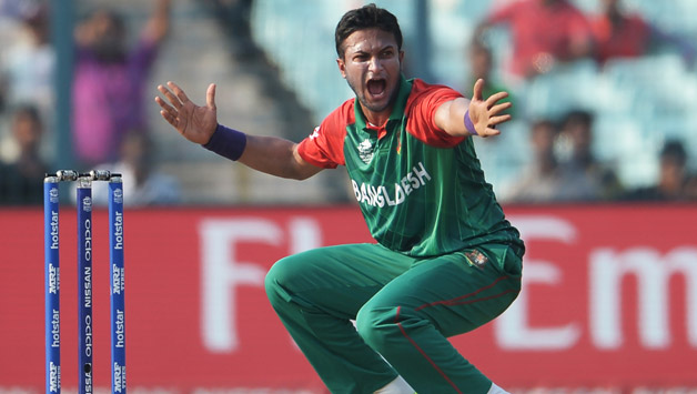 Shakib-al-Hasan was the pick of the bowlers with two wickets to his name © AFP