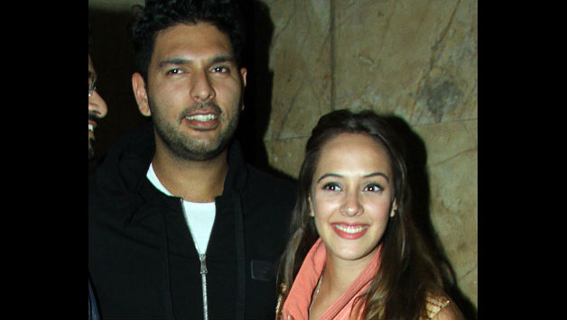 Yuvraj Singh and Hazel Keech © AFP