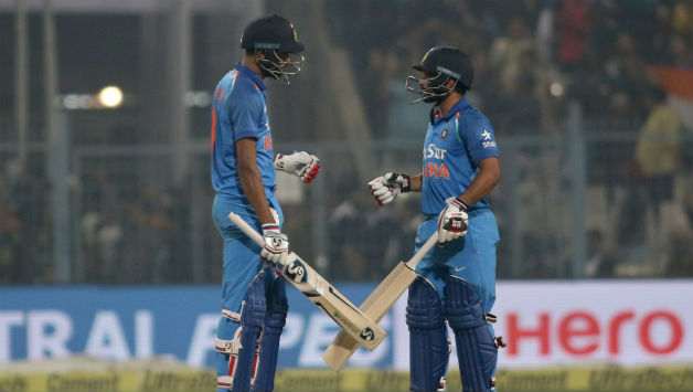 Hardik Pandya (Left) and Kedar Jadhav almost took India over the line in the third ODI against England © IANS