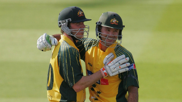 Ricky Ponting and Damien Martyn formed the base of the 2003 World Cup victory against India in the finals © Getty Images