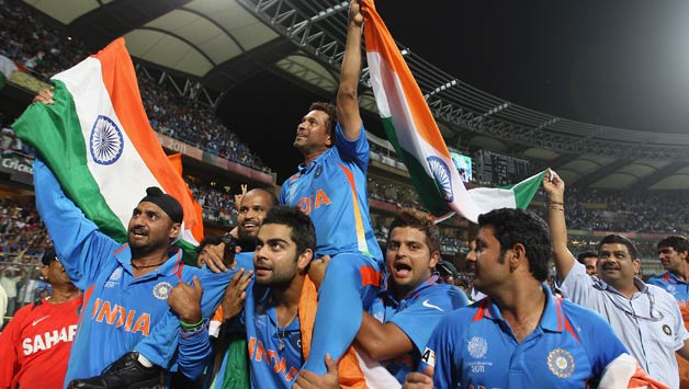 Sachin Tendulkar and Virat Kohli were among cricketers who wished the countrymen on Republic Day © Getty Images