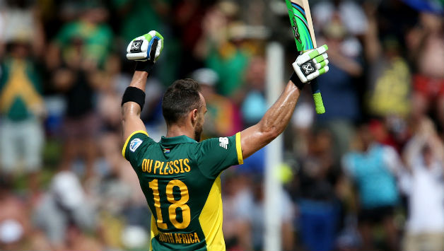 Faf du Plessis eventually finished with 185 off just 141 deliveries © Getty Images
