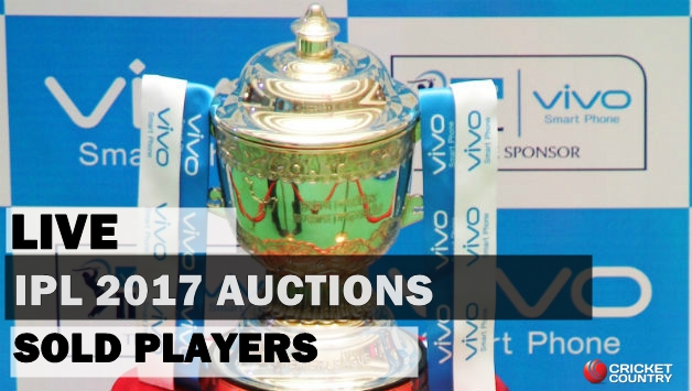 IPL 2017 Auction: Complete list of sold players with price, Indian Premier League 10