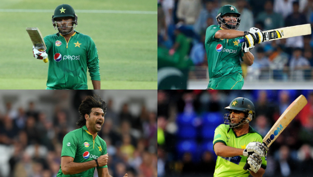 (Clockwise from left): Sharjeel Khan, Khalid Latif, Mohammad Irfan and Shahzaib Hasan © Getty Images (File Photo)