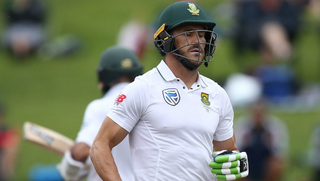 Faf du Plessis remained unbeaten on 33 at the end of Day One's play © Getty Images