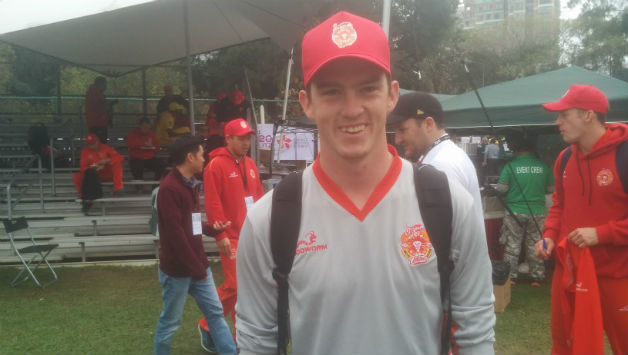 Perth-based fast bowler Kyle Christie represented Hong Kong Island United in the Hong Kong T20 Blitz 2017. Photo COurtesy: Pramod Ananth