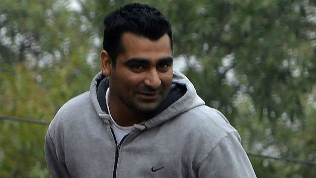 Shahzaib Hasan arrives at the PCB office in Lahore © AFP