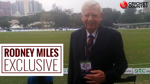 Rodney Miles, the president of Cricket Hong Kong (CHK), graced the Hong Kong T20 Blitz on its second day Photo Courtesy: Pramod Ananth (Cricket Country Reporter)
