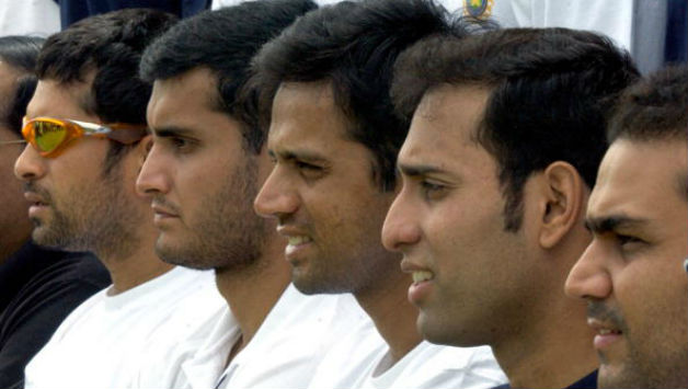 Fab five of India (from left): Sachin Tendulkar, Sourav Ganguly, Rahul Dravid, VVS Laxman and Virender Sehwag © AFP
