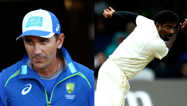 Justin Langer (left) further insisted that it was an absolute nightmare" for him to face Muttiah Muralitharan because of his accuracy © Getty Images (File Photo)