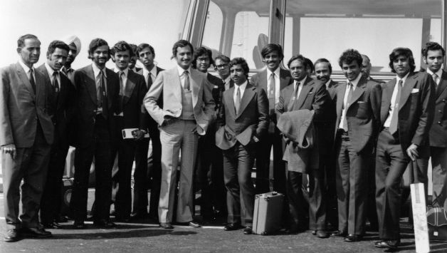 The Ajit Wadekar-led India team lands at London Airport in April 1974. It was arguably the worst tour India for Indian cricket — on and off the field. © Getty Images