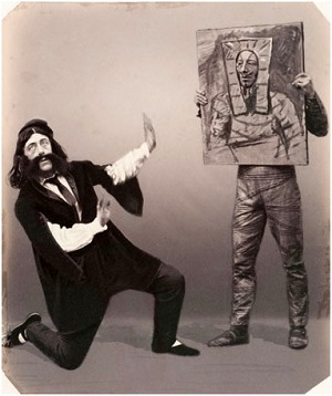 The Hon. Frederick Ponsonby as Theophilus Pole (left) and the Hon. Spencer Ponsonby as Toby Tramp in the farce The Mummy staged by the Old Stagers in 1861. Photo courtesy: The Ricardo Album