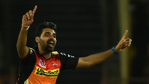 Bhuvneshwar Kumar is currently the Purple Cap holder in IPL 10 © AFP