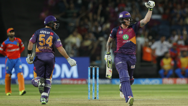 RPS' Ben Stokes scored an unbeaten 103 against GL © BCCI