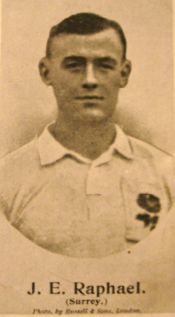 John Raphael in national Rugby Union colours. Photo courtesy: Wikimedia Commons