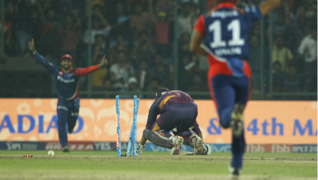 MS Dhoni was run-out by Mohammed Shami during DD vs RPS clash © BCCI
