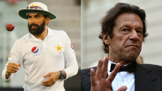 Misbah-ul-Haq (left) and Imran Khan © Getty Images