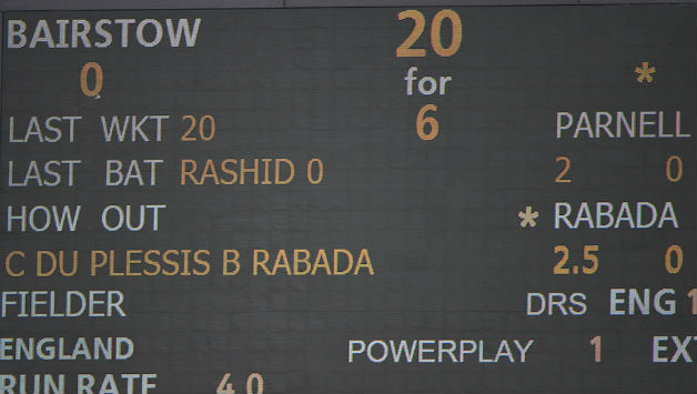 England were 20 for 6  © Getty Images 
