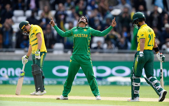 Hasan Ali is leading with tally of 10 wickets in the tournament so far © Getty Images