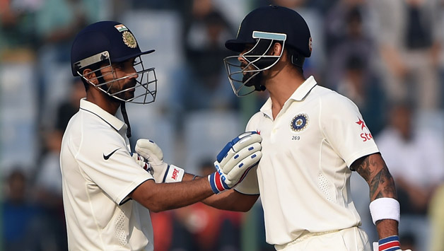 Ajinya Rahane and Virat Kohli remained unbeaten at stumps, Day 1 © Getty Images