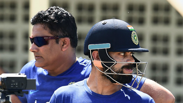 BCCI had specifically instructed Cricket Club of India (CCI)'s Malhotra to report any incident of discord between Virat Kohli (right) and Anil Kumble © AFP