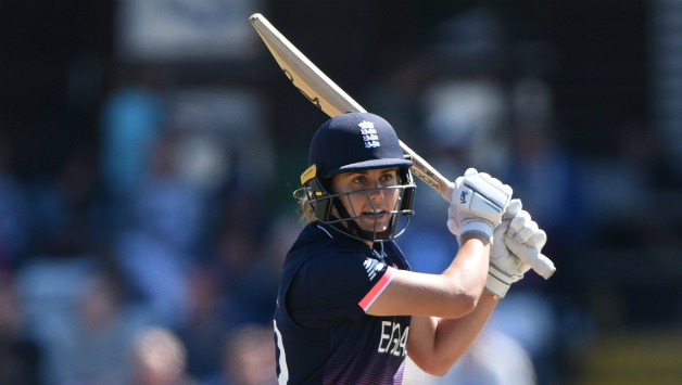 While she was batting on 79, Natalie Sciver deliberately played a shot through her legs off a yorker © Getty Images