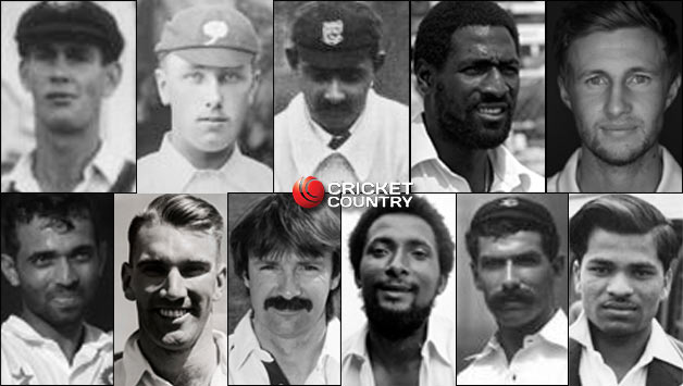 Top row. from left: Ian Redpath, Wilfred Rhodes, KS Ranjitsinhji, Viv Richards (c), Joe Root Bottom row, from left: Ajinkya Rahane, JR Reid, Jack Russell (wk), Andy Roberts, Tom Richardson, Sonny Ramadhin © Getty Images