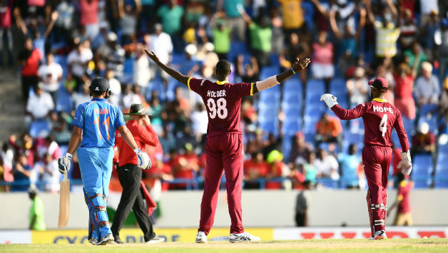 Jason Holder took his career's first 5-for in the 4th ODI against India © Getty Images