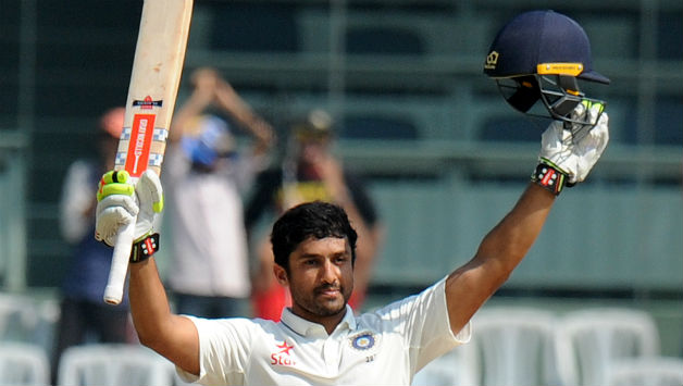 Karun Nair is leading India A © AFP