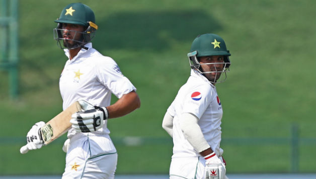 Shan Masood (l) and Sami Aslam (r) added 100 runs © Getty Images