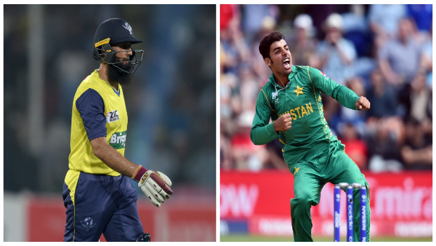 Hashim Amla and Shadab Khan © AFP