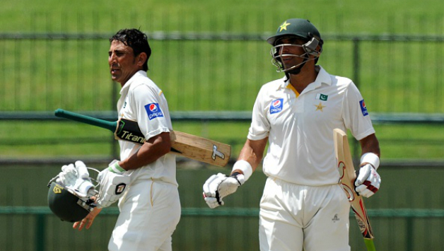 Younis Khan (Left) and Misbah-ul-Haq had scored over 15,000 Test runs between them for Pakistan © AFP (File Photo)