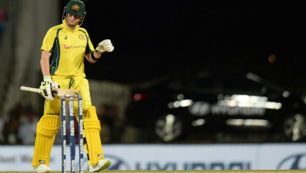 Steven Smith walks out after being dismissed by Hardik Pandya in the 1st ODI © AFP