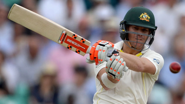 David Warner is unbeaten at tea © Getty Images