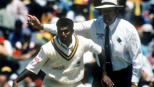 Hair no-balled Muralitharan and created controversy © Getty Images