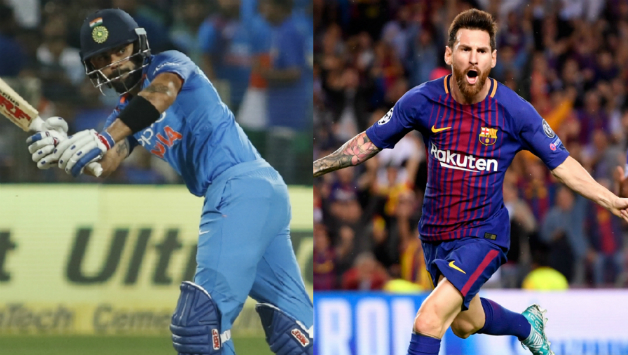 Virat Kohli (left) and Lionel Messi © IANS & Getty Images