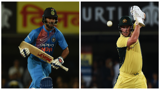 Shikhar Dhawan and Aaron Finch © AFP
