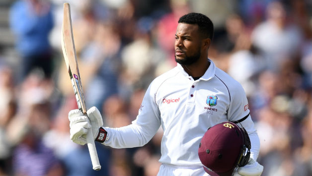 Shai Hope is unbeaten at 56 © Getty Images