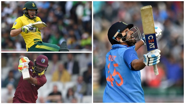 रोहित शर्मा, डेविड मिलर और एविन लुइस, साभार-पीटीआई और Getty Images