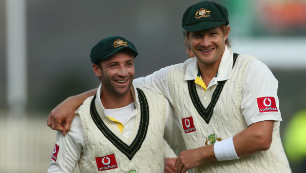 Phil Hughes (left) and Shane Watson © Getty Images