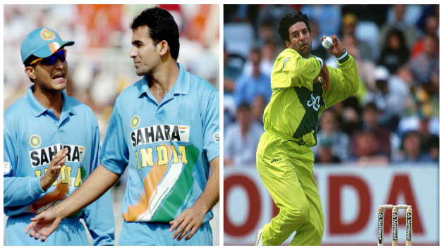 Sourav Ganguly, Zaheer Khan and Washim Akram © Getty Images