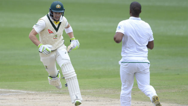 Australia skipper Tim Paine (L) remains unbeaten on 47* © Getty Images 