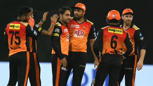 Rashid Khan claimed 2 wickets to bring SRH into the match © AFP