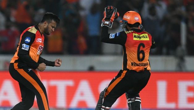 Shakib Al Hasan picked his 50th IPL wicket © AFP