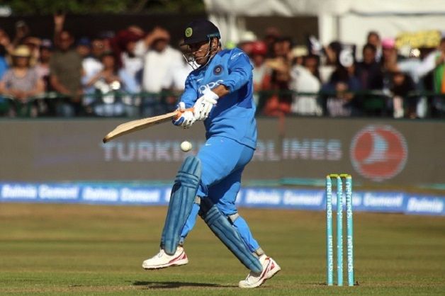 Virat Kohli surprisingly promoted MS Dhoni (above) to No. 4 © AFP