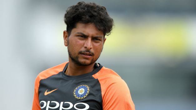Kuldeep Yadav during a net session at Headingley © Getty Images