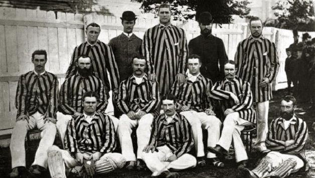 Australian squad in England, 1880 © Getty Images Back, from left: Joey Palmer, William Moule, George Bonnor, George Alexander, Tom Groube Middle, from left: Fred Spofforth, Harry Boyle, Billy Murdoch (c), Percy McDonnell, Alec Bannerman Front, from left: Affie Jarvis, James Slight, Jack Blackham