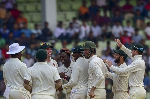 Debutant leg-spinner Brandon Mavuta and off-spinner Sikandar Raza shared seven wickets. @ Getty Images